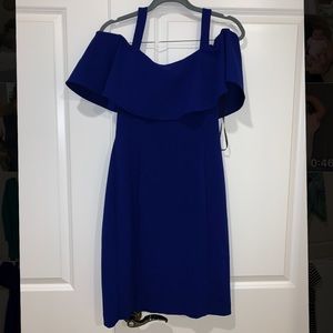 Vince Camuto Blue Off Shoulder Dress, size 10